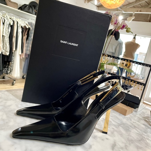 saint laurent lee slingback pumps - Picture 7 of 8